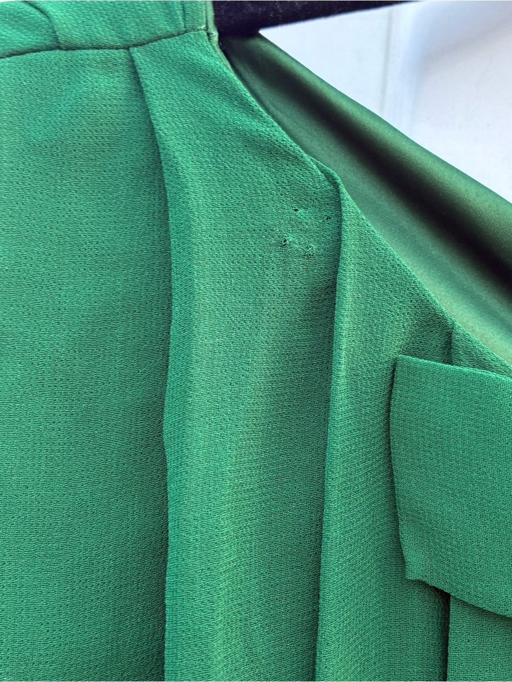 ModCloth Womens Green Dress Fit & Flare Pleated Retro Pinup Sleeveless Sz L - Picture 7 of 7